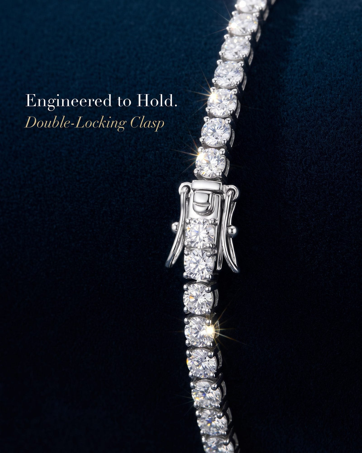 Double-locking box clasp