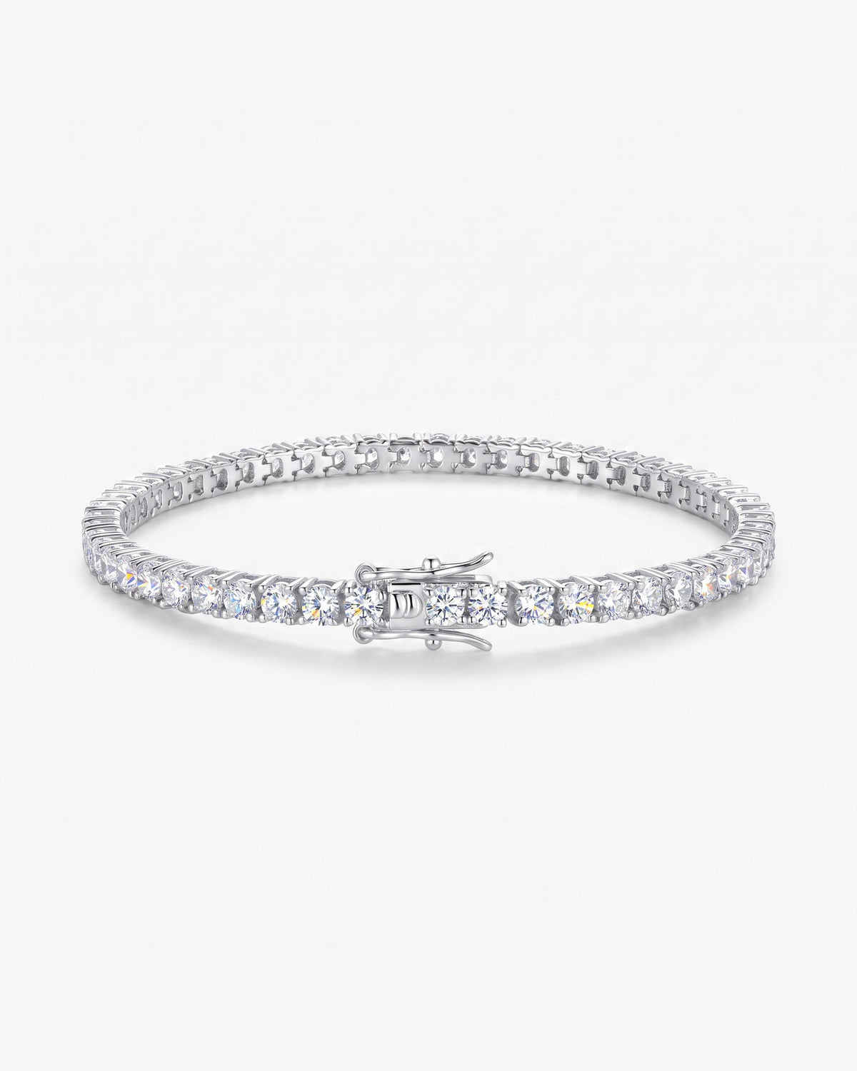 Moissanite Tennis Bracelet in sterling silver